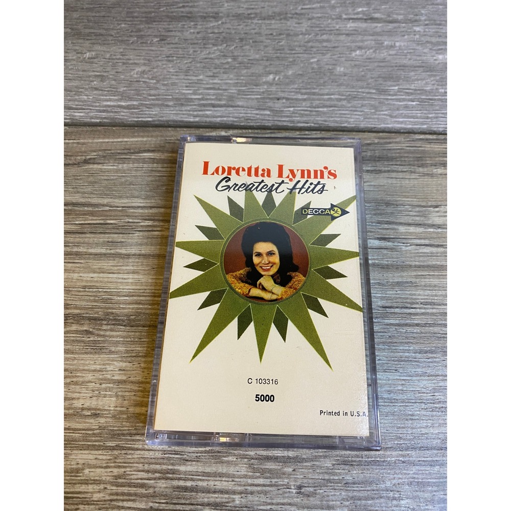 Loretta Lynn Greatest Hits Cassette Tape Decca 73-5000 Vintage‎ Country Music
